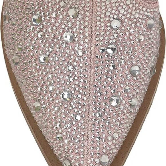Jessica Simpson Women's Zadie 2 Ankle Boot-baby pink- bling - Picture 6 of 7